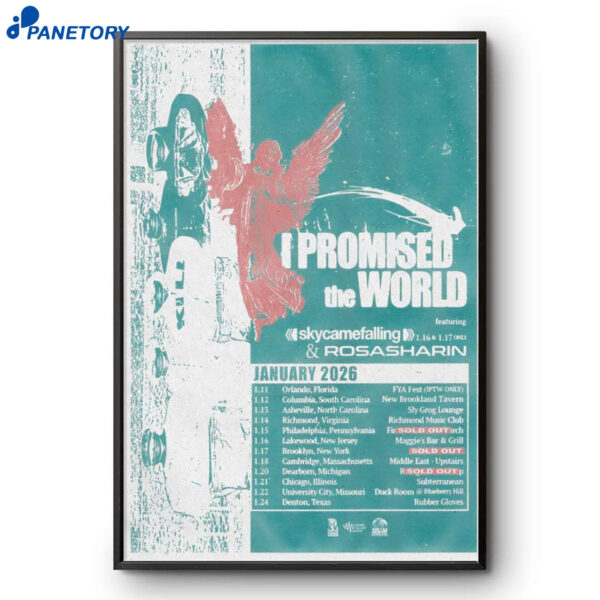 I Promised The World Tour Jan 2026 Poster