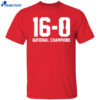 Indiana Hoosiers 16-0 National Champions Shirt