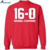 Indiana Hoosiers 16-0 National Champions Shirt 2