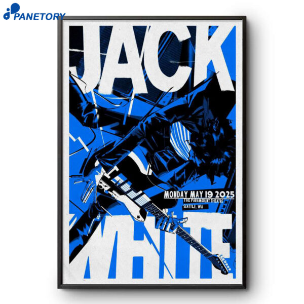 Jack White Seattle WA Tour May 19 2025 Poster