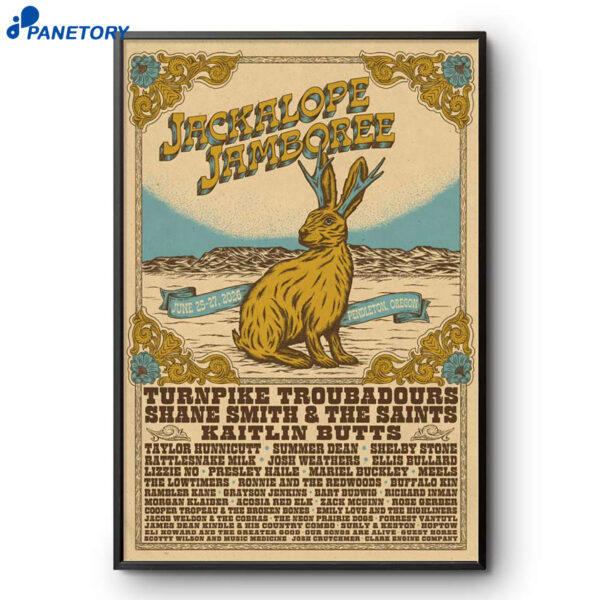 Jackalope Jamboree Pendleton OR Jun 25-27 2026 Poster
