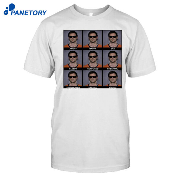Jarrett Stidham Angry Happy Sad Emoji Shirt
