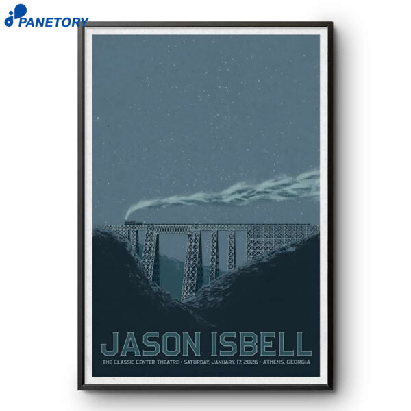 Jason Isbell The Classic Center Theatre Athens GA Jan 17 2026 Poster