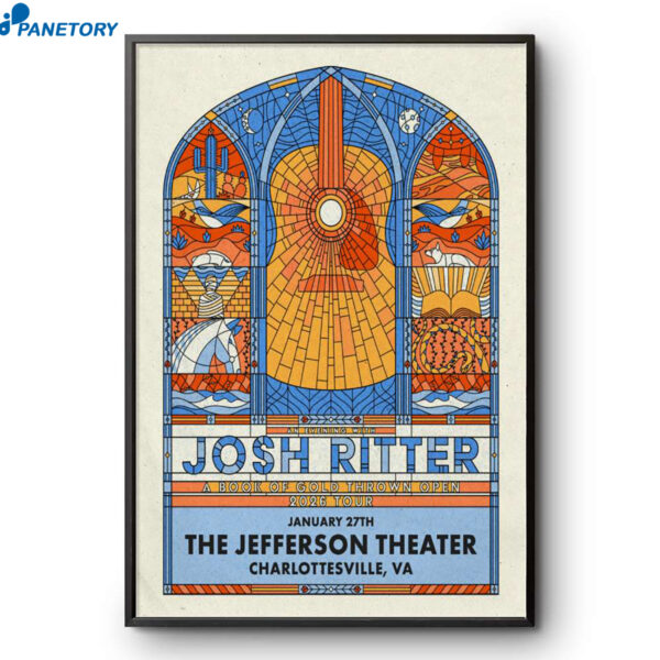 Josh Ritter Charlottesville Jan 27 2026 Poster