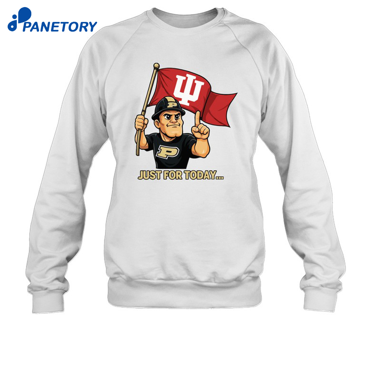 Just For Today Purdue Pete With Flag Shirt 6 Just For Today Purdue Pete With Flag Shirt 2