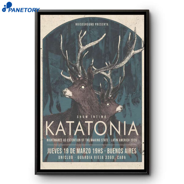 Katatonia Buenos Aires Argentina Mar 19 2026 Poster