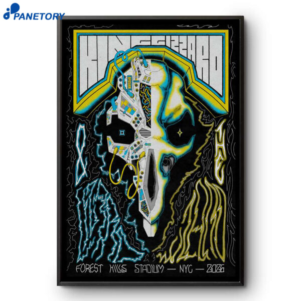 King Gizzard And The Lizard Wizard Forest Hills NYC Aug 20 2026 Poster