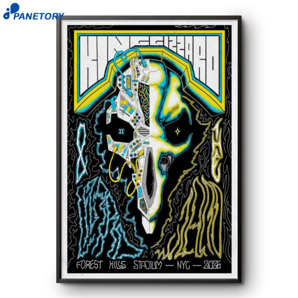 King Gizzard Forest Hills Stadium NYC 2026 Poster