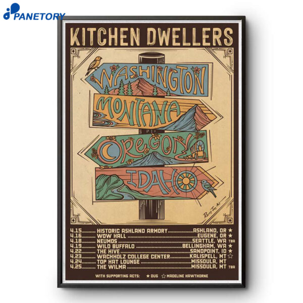 Kitchen Dwellers Spring Shows 2026 Poster