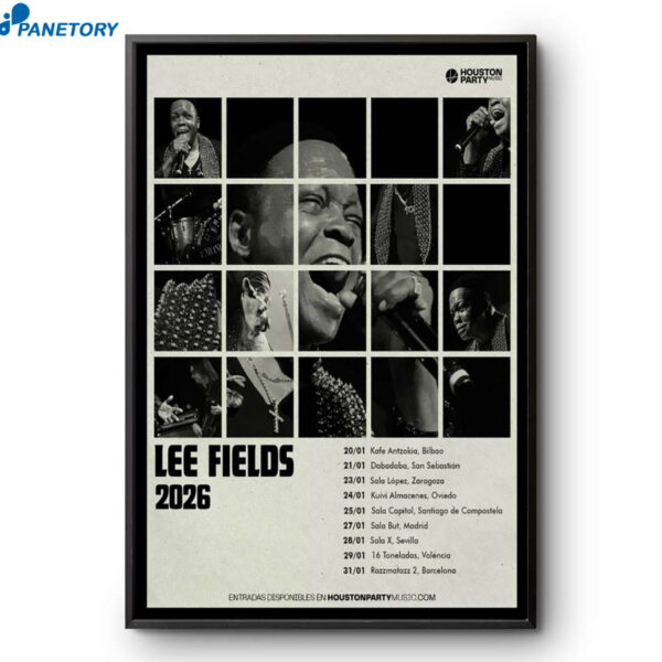 Lee Fields Barcelona Jan 31 2026 Poster
