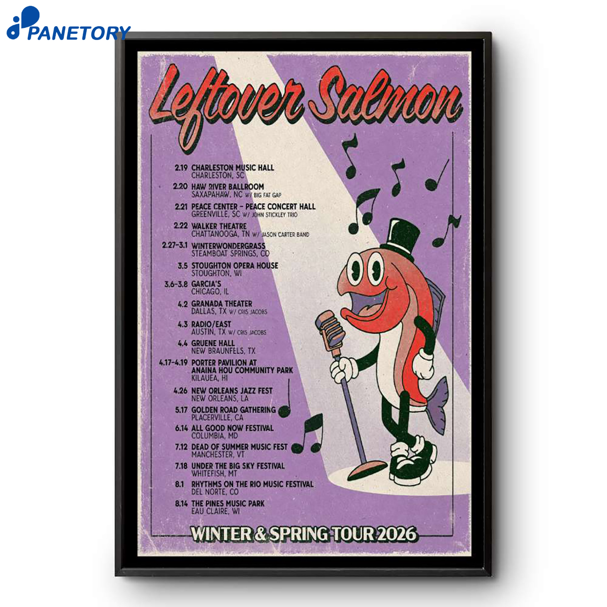 Leftover Salmon Winter &Amp; Spring Tour 2026 Poster 2 Leftover Salmon Winter & Spring Tour 2026 Poster