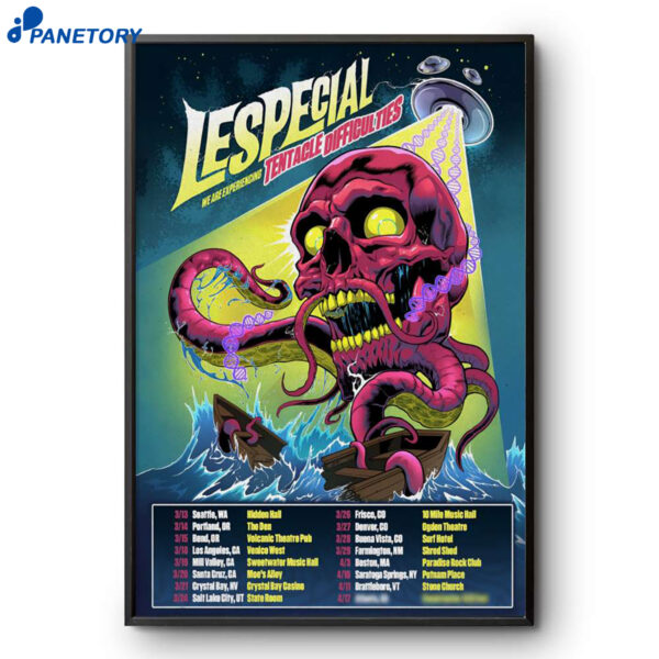Lespecial Tentacle Difficulties Tour 2026 Poster