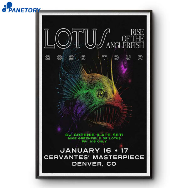 Lotus Denver CO Jan 16-17 2026 Poster