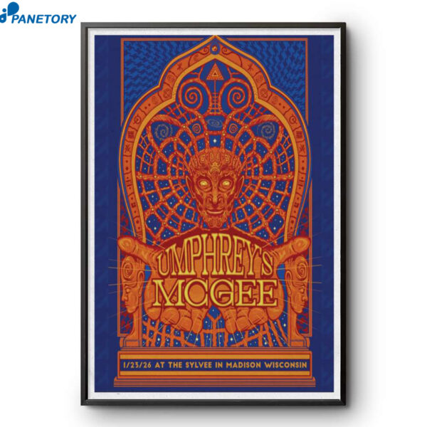Madison WI Umphrey’s Mcgee Jan 23 2026 Poster