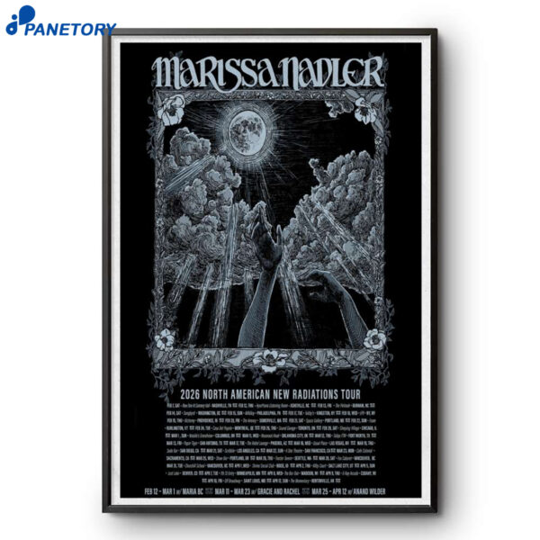 Marissa Nadler Poster North American New Radiations Tour 2026 Poster