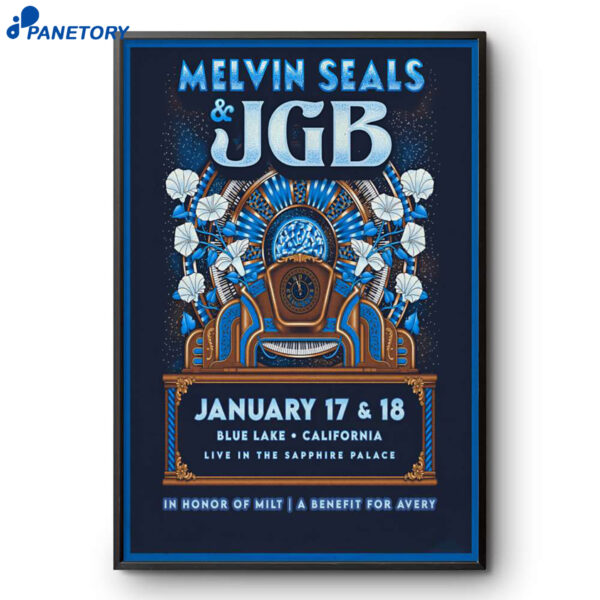 Melvin Seals And Jgb Tour Blue Lake CA Jan 17-18 2026 Poster