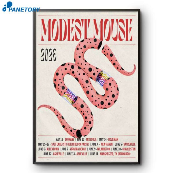 Modest Mouse Tour 2026 Poster