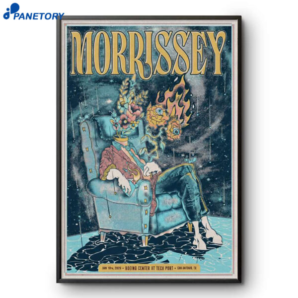 Morrissey San Antonio TX Tour Jan 10 2026 Poster