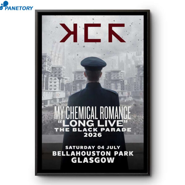 My Chemical Romance The Black Parade Glasgow UK Jul 04 2026 Poster