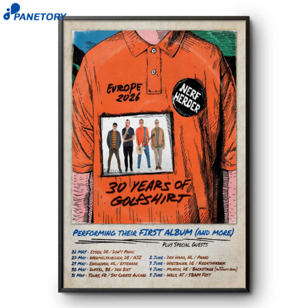 Nerf Herder Europe Tour 2026 Poster