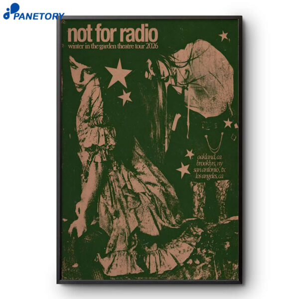Not For Radio Winter Tour 2026 Poster