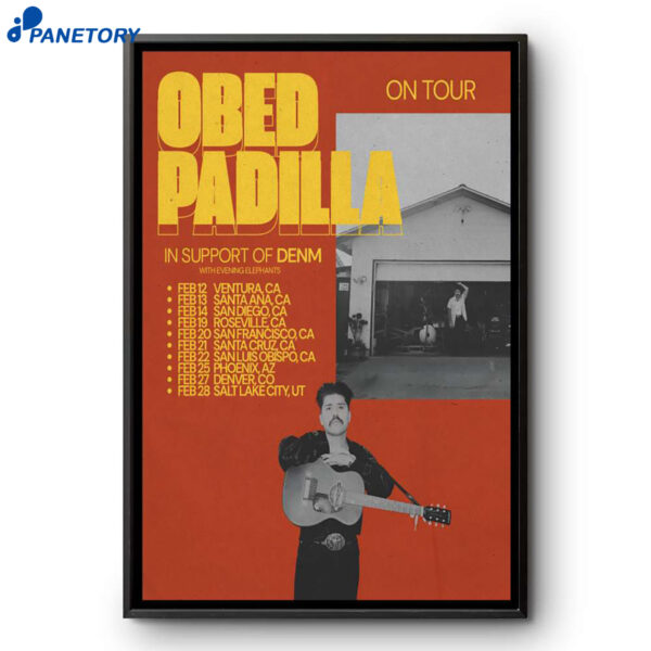 Obed Padilla Tour 2026 Poster