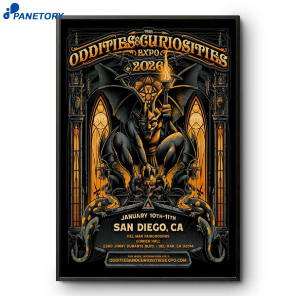 Oddities And Curiosities Expo San Diego CA Jan 10-11 2026 Poster