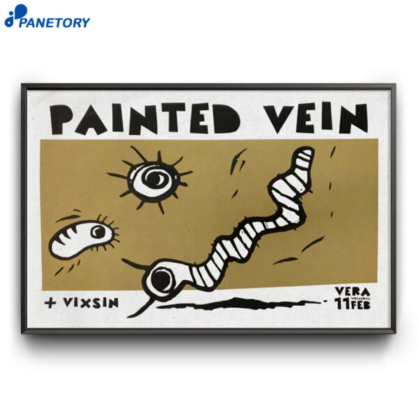 Painted Vein Groningen Netherlands Feb 11 2026 Poster