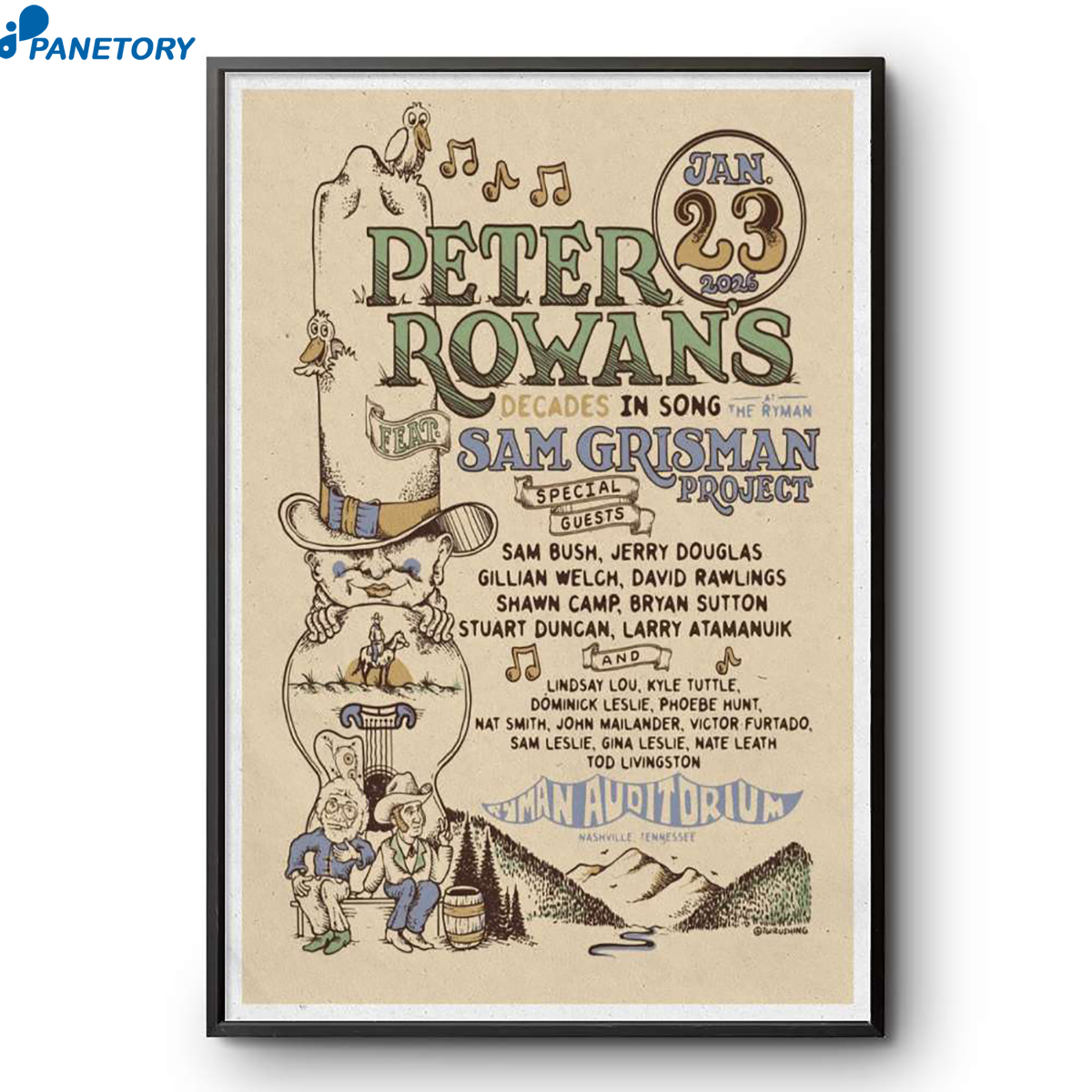 Peter Rowan Nashville Jan 23 2026 Poster 2 Peter Rowan Nashville Jan 23 2026 Poster