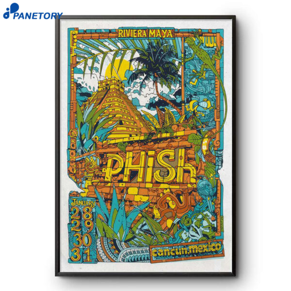 Phish Riviera Maya Mexico Jan 28-31 2026 Poster