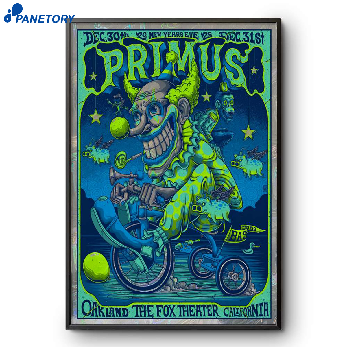 Primus Fox Theater Oakland Ca Dec 30-31 2025 Poster 2 Primus Fox Theater Oakland Ca Dec 30-31 2025 Poster