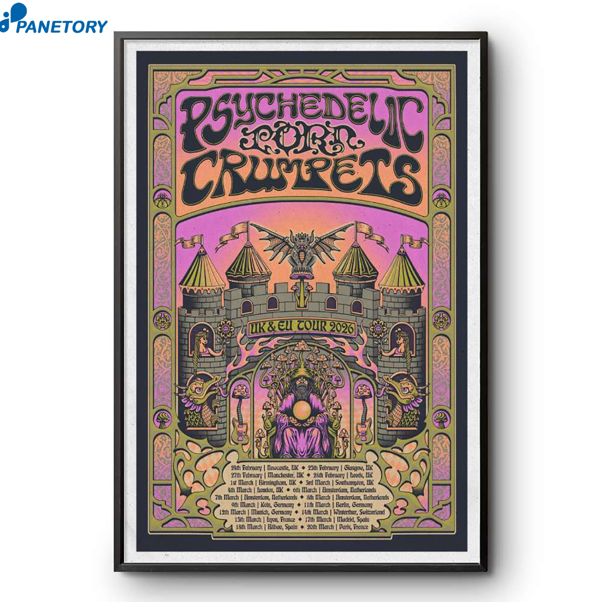 Psychedelic Porn Crumpets Uk &Amp; Europe Shows Feb &Amp; Mar Tour 2026 Poster 2 Psychedelic Porn Crumpets Uk & Europe Shows February & March Tour 2026 Poster
