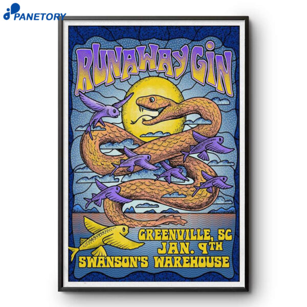 Runaway Gin Tour Grenville SC 2026 Poster