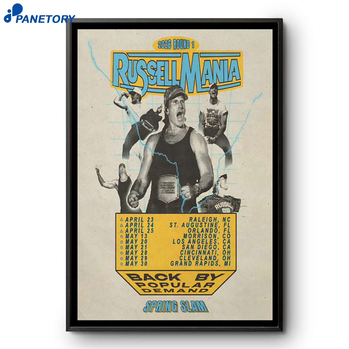 Russell Dickerson Spring Slam Shows 2026 Poster 2 Russell Dickerson Spring Slam Shows 2026 Poster