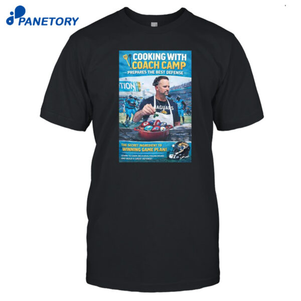 Ryan Nielsen Wearing Cooking With Coach Camp Shirt