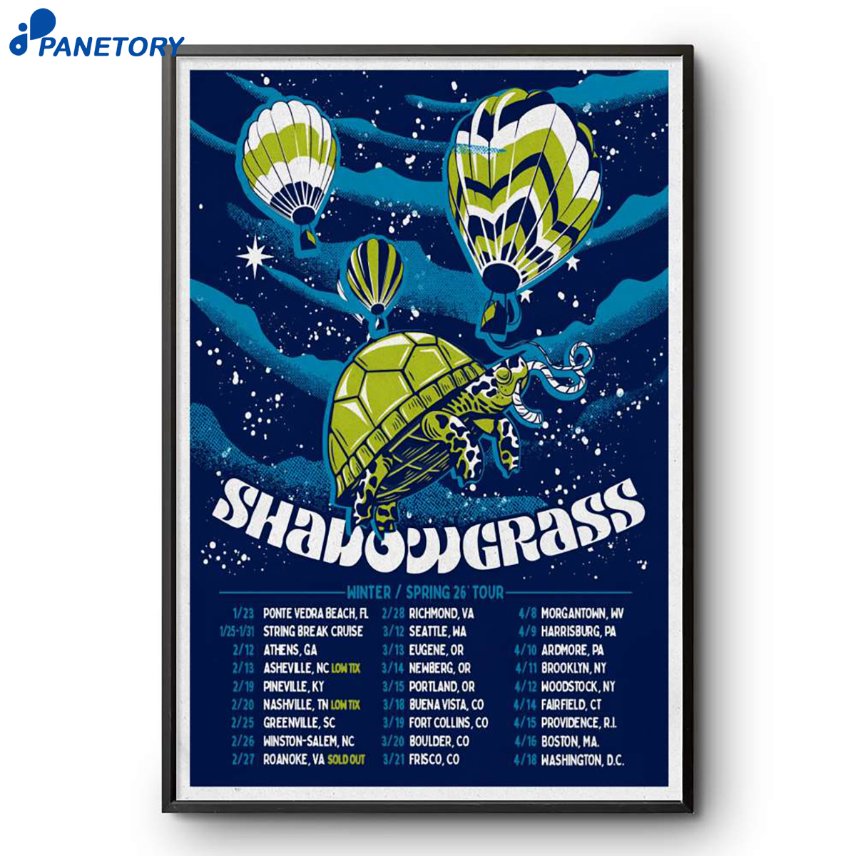 Shadowgrass Winter Spring Tour 2026 Poster 2 Shadowgrass Winter Spring Tour 2026 Poster