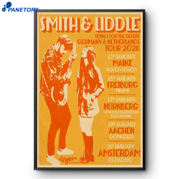 Smith And Liddle Germany And Netherlands Tour 2026 Poster