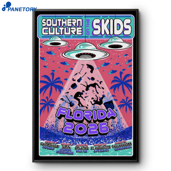 Southern Culture The Skids Florida Tour 2026 Poster