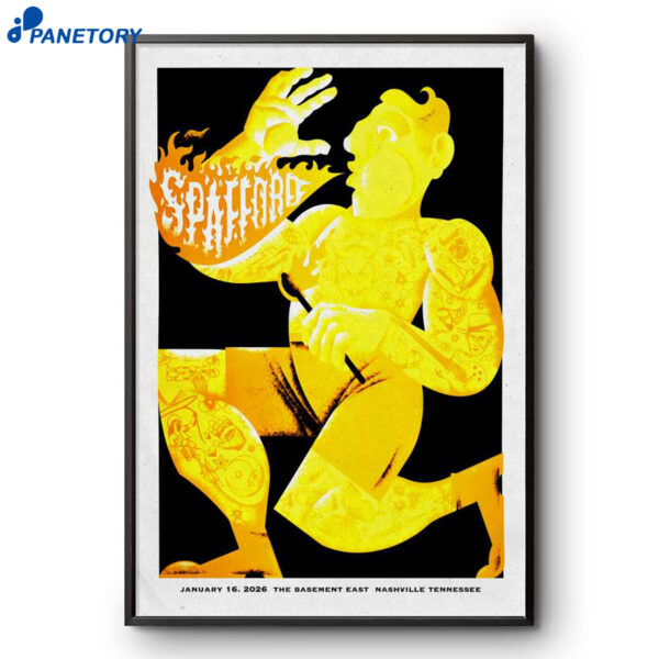 Spafford Tour Nashville TN Jan 16 2026 Poster