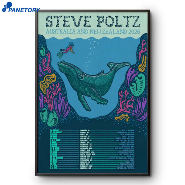 Steve Poltz Australia And New Zealand Shows 2026 Poster