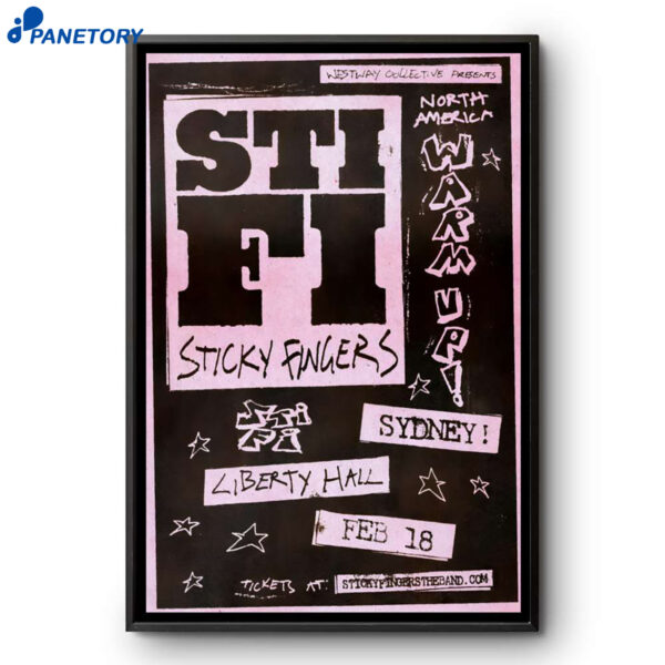 Sticky Fingers Event Moore Park Nsw Feb 18 2026 Poster