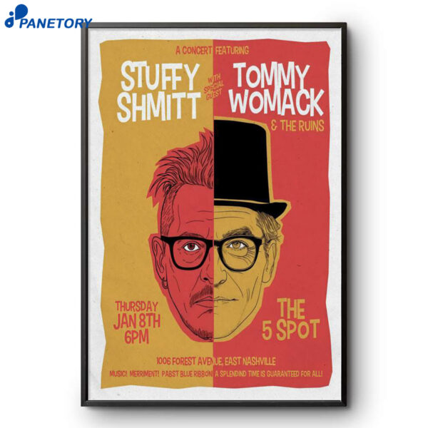 Stuffy Shmitt With Tommy Womack Event Nashville TN Jan 8 2026 Poster