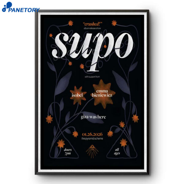 Supo The Pyramid Scheme Grand Rapids MI Jan 26 2026 Poster