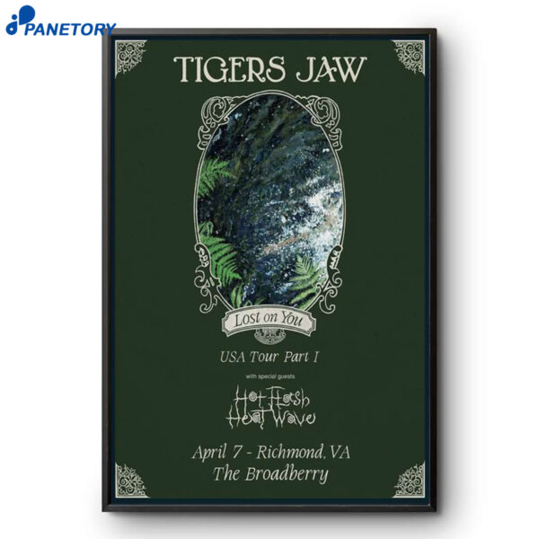 Tigers Jaw Richmond VA Apr 7 2026 Poster