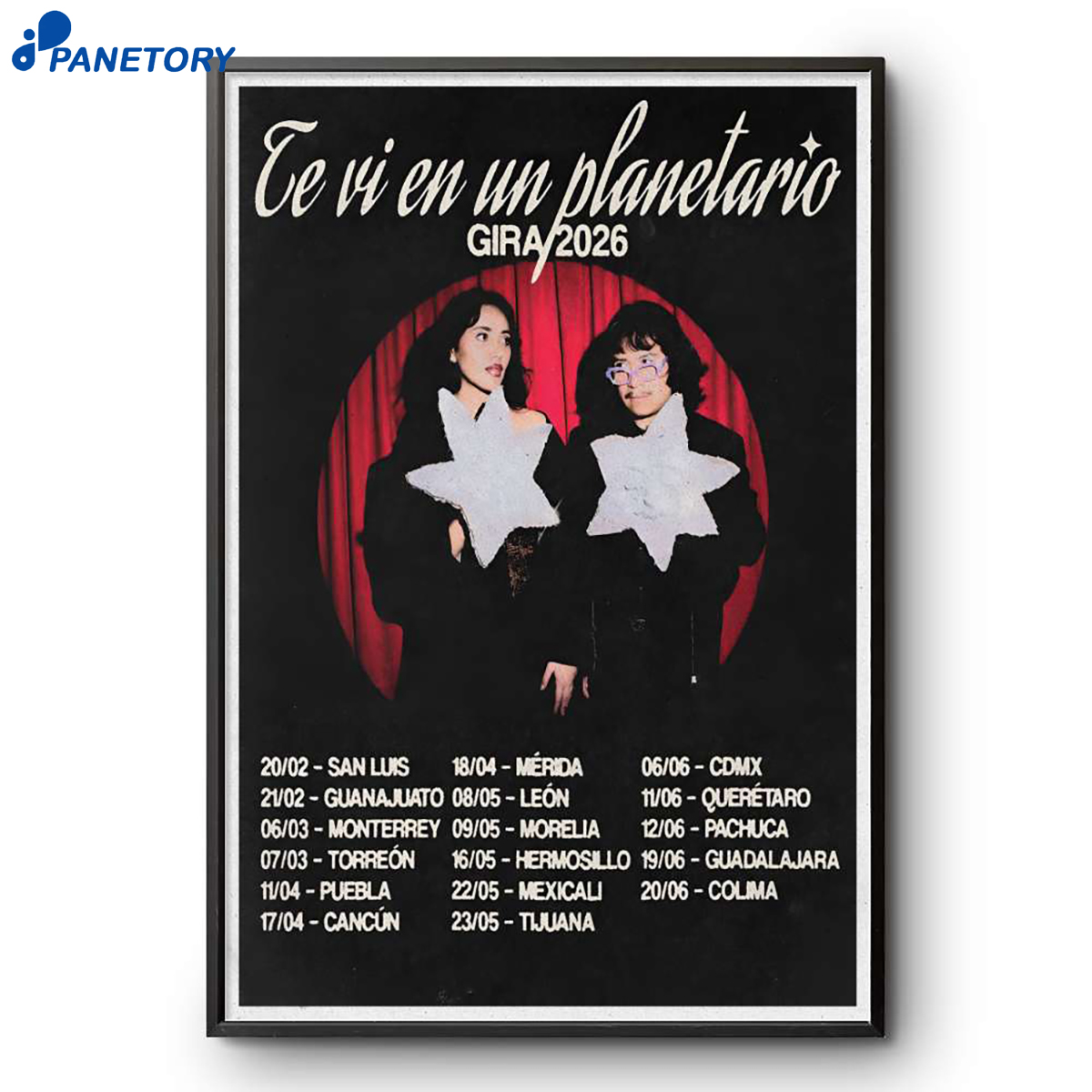 Te Vi En Un Planetario Gira Tour 2026 Poster 2 Te Vi En Un Planetario Gira Tour 2026 Poster