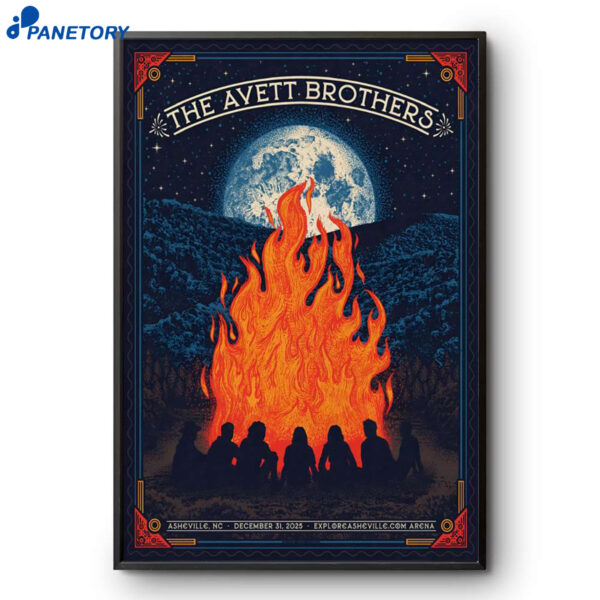 The Avett Brothers Harrah's Cherokee Center Asheville NC Dec 31 2025 Poster
