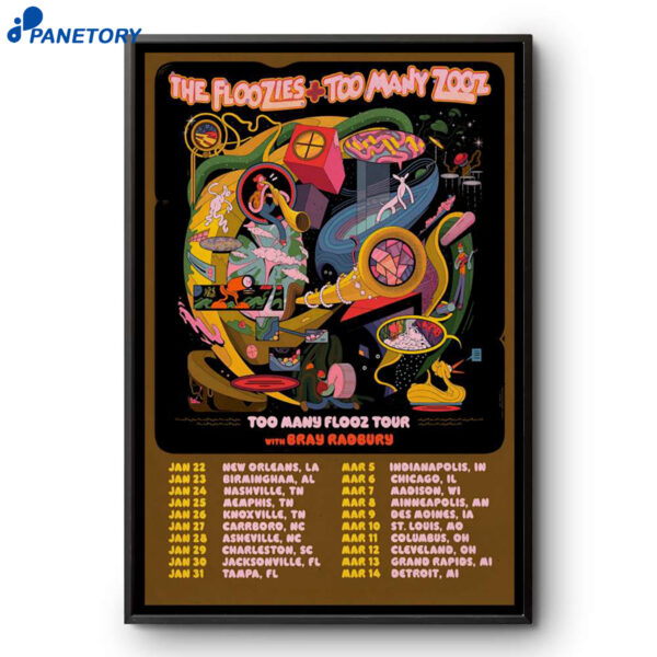 The Floozies Too Many Flooz Shows 2026 Poster