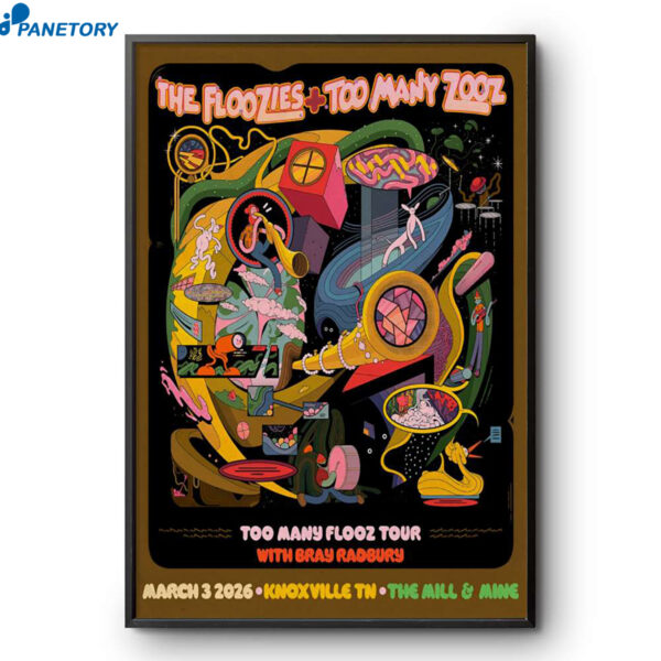 The Floozies With Too Many Zooz Bijou Theatre Knoxville TN Mar 3 2026 Poster