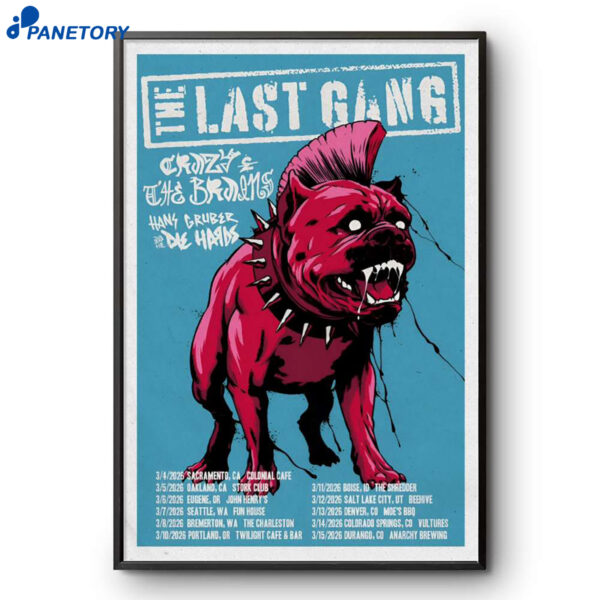 The Last Gang Mar Tour 2026 Poster