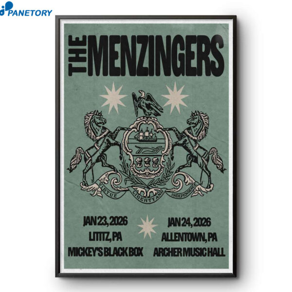 The Menzingers Allentown PA Jan 24 2026 Poster